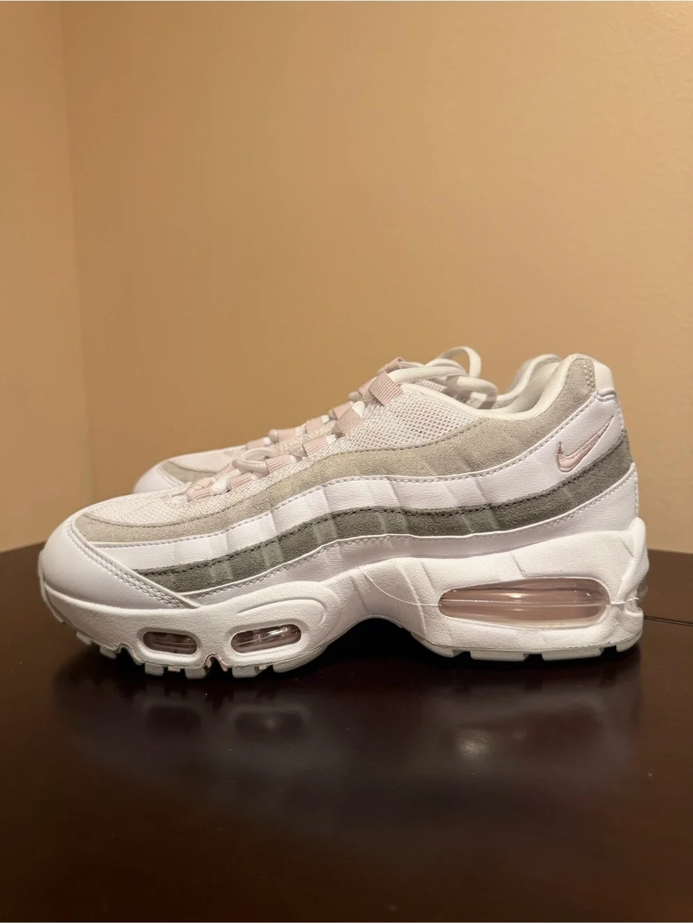 Nike Air Max 95 OG Big Bubble White Pearl Grey (Women's) size 7.5